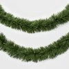 18' Pre-Lit Artificial Pine Christmas Garland Green with Clear Lights - Wondershop™