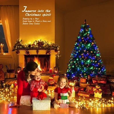 Costway 5Ft Pre-Lit Artificial Christmas Tree Hinged 150 LED Lights 3 Costway 5Ft Pre-Lit Artificial Christmas Tree Hinged 150 LED Lights