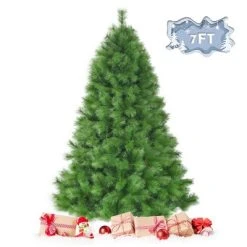 Tangkula Artificial Christmas Tree Pine Needles Xmas Tree with Metal Stand -Northlight Christmas Store GUEST 4abda926 e7eb 462d 95a8 ed9c631da6de