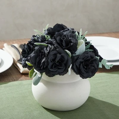 Bright Creations Juvale 50-Pack Artificial Black Roses, Stemless Silk Flowers for Wall Decorations, Wedding Receptions, Faux Bouquets, Spring Decor, 3 Inch 5 Bright Creations Juvale 50-Pack Artificial Black Roses, Stemless Silk Flowers for Wall Decorations, Wedding Receptions, Faux Bouquets, Spring Decor, 3 Inch - Image 3