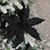Northlight 26" Black Glittered Poinsettia Christmas Stem Spray -Northlight Christmas Store GUEST 4b374760 44ea 4a8b 8237 44be2320c96d