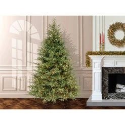 National Tree Company 7.5ft National Christmas Tree Company Full Frasier Grande Hinged Artificial Christmas Tree 1000ct Dual Color LED