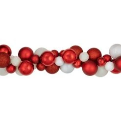 Northlight 6' Red and White 3-Finish Shatterproof Ball Christmas Garland -Northlight Christmas Store GUEST 4d18fb18 69ab 41c3 bba5 3f34e1d0885d