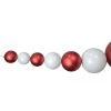 Northlight 6' Red and White Shiny and Matte Shatterproof Ball Christmas Swag -Northlight Christmas Store GUEST 4dd2b159 67fd 4c06 91da 554ce4f95665