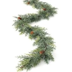 Sullivans 5.5' Frosted Arborvitae Artificial Garland 77"L Green 6 Sullivans 5.5' Frosted Arborvitae Artificial Garland 77"L Green -Northlight Christmas Store GUEST 4dec29d5 4137 42e7 a933 7b71fcdf489d