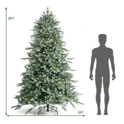 Costway 8ft Hinged Artificial Christmas Spruce Tree w/ 1658 Mixed PE & PVC Tips 12 Costway 8ft Hinged Artificial Christmas Spruce Tree w/ 1658 Mixed PE & PVC Tips -Northlight Christmas Store GUEST 4f59b3bf 8fd5 4105 95e6 c455bc0034b9