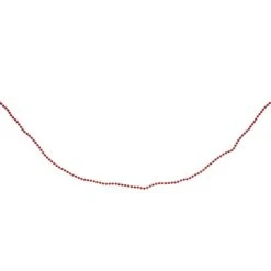 Northlight 15' Shiny Crimson Red Beaded Christmas Garland - Unlit