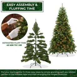 Casafield Pre-Lit Artificial Green Spruce Christmas Tree with Metal Stand 13 Casafield Pre-Lit Artificial Green Spruce Christmas Tree with Metal Stand -Northlight Christmas Store GUEST 509dfce3 cb56 4bde 96cc d7a157f94b2e