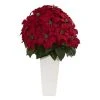 Nearly Natural 32-in Poinsettia Artificial Plant in White Planter 1 Nearly Natural 32-in Poinsettia Artificial Plant in White Planter -Northlight Christmas Store GUEST 52816376 8a97 4ffb 9f8f 9964181beff0