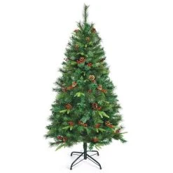 Tangkula Pre-lit Hinged Artificial Pencil Fir Christmas Tree with LED Lights -Northlight Christmas Store GUEST 5308b22f 1057 42fd 8597 95d0d67a733b