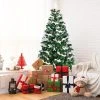 Tangkula Premium Unlit Christmas Tree, Snow Flocked Hinged Artificial Christmas Tree Pine Full Tree with Solid Metal Stand -Northlight Christmas Store GUEST 531b8e5e 9c95 41ec a64b be2a0b1813d9