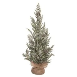 Transpac Artificial 24 in. Multicolor Christmas Relaxed Leaf Tree