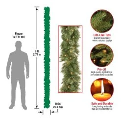 National Tree Company 9 ft. Wispy Willow Garland with Clear Lights -Northlight Christmas Store GUEST 544b1a3b 5db9 49c7 bcbd cd1a5b338b20