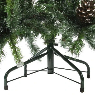 Northlight 4' Snowy Delta Pine with Pine Cones Full Artificial Christmas Tree - Unlit 6 Northlight 4' Snowy Delta Pine with Pine Cones Full Artificial Christmas Tree - Unlit - Image 4