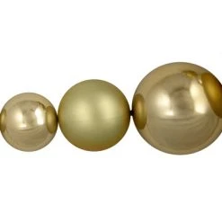 Northlight 6' Gold Shiny and Matte Shatterproof Ball Christmas Swag -Northlight Christmas Store GUEST 54da6705 99f3 4e36 a6da e70bb7c75d40