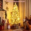 Costway 6FT Pre-Lit Hinged Christmas Tree Snow Flocked w/9 Modes Remote Control Lights -Northlight Christmas Store GUEST 5627d071 b6d4 4696 8ffa cb2473912362