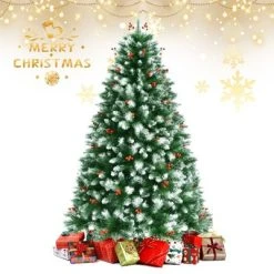 Tangkula Lifelike Christmas Pine Tree, Artificial Hinged Xmas Tree W/ Pine Needles & PVC Tips -Northlight Christmas Store GUEST 564f9d1b 0f39 46ee a858 210c159963c2