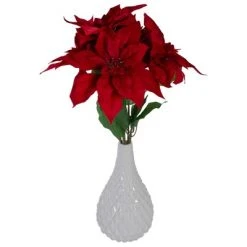 Northlight 20" Red and Green Artificial Poinsettia Christmas Pick -Northlight Christmas Store GUEST 57b2d3f5 0eeb 4ae6 beaf b6d7ef6bf6c8