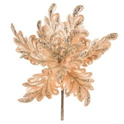 Vickerman 17" Pearl Glitter Poinsettia Aritificial Christmas Stem -Northlight Christmas Store GUEST 57dd9792 ac65 4ce6 b41a 6c55d5c21a94