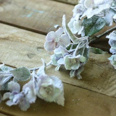 Allstate Floral 5" Lavender Snow Quince Blossom Artificial Floral Christmas Spray 4 Allstate Floral 5" Lavender Snow Quince Blossom Artificial Floral Christmas Spray - Image 2