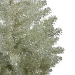 Northlight 4.5' Metallic Platinum Artificial Tinsel Christmas Tree - Unlit -Northlight Christmas Store GUEST 58e6e394 7e81 4873 81ec 41c34d1987f6