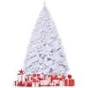 Tangkula 9ft White Christmas Pine Tree Hinged Artificial Decoration w/ 2132 Tips & Metal Stand -Northlight Christmas Store GUEST 59018f56 6098 4605 9c9e 9aa46598e72e