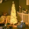 HOMCOM 5' Tall Pre-Lit Slim Noble Fir Artificial Christmas Tree with Realistic Branches, 110 Warm White LED Lights and 294 Tips -Northlight Christmas Store GUEST 59d9e4a5 826e 4122 b791 34ecd7245acf