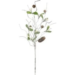 Northlight 30" Mistletoe and Pine Cone Artificial Christmas Spray