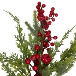 Northlight 20" Frosted Red Berry Artificial Christmas Branch Spray