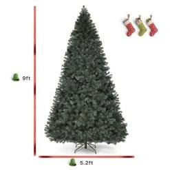 Tangkula 9'LED Lights Pre-lit Artificial Christmas Tree PVC Hinged Branches w/ 700 Warm White Lights -Northlight Christmas Store GUEST 5be68e06 3d85 410c a341 78463e395b4c