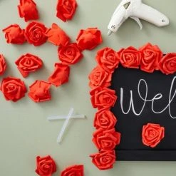 Juvale 100 Pack Red Foam Roses, 3 Inch Stemless Artificial Flowers for Crafts, Wall Decorations, Wedding Receptions, Faux Bouquets, Spring Decor -Northlight Christmas Store GUEST 5bebcdc2 53b2 4379 b023 1fbd9add6286