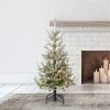 Home Heritage Snowy Abies Pine Prelit Flocked Artificial Christmas Tree, Clear Dimmable Fairy Lights, Quick Set-Up, PVC Tips, Stand, Green -Northlight Christmas Store GUEST 5c476934 266b 47ed 816e f9b5cf7515dd