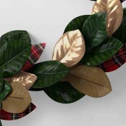 6' Foliage Artificial Christmas Garland Green/Gold/Plaid - Wondershop™ -Northlight Christmas Store GUEST 5c692463 82a4 4192 b41f 4bcc06f3eaff