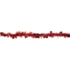Northlight 50' x 2.5" Unlit Shiny Red Tinsel with Polka Dots Christmas Garland -Northlight Christmas Store GUEST 5c7db5ac 335e 48a0 ae28 f703be98b084