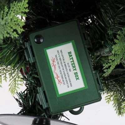 28" Pre-Lit Battery Operated LED Vienna Waltz Urn Filler White Lights - National Tree Company 6 28" Pre-Lit Battery Operated LED Vienna Waltz Urn Filler White Lights - National Tree Company - Image 4