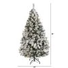 6ft Nearly Natural Pre-Lit LED Flocked White River Mountain Pine with Pinecones Artificial Christmas Tree Clear Lights -Northlight Christmas Store GUEST 5d0985d3 1eba 4482 a2eb 312f47f14495