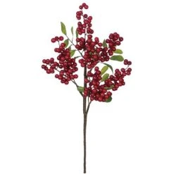 Sullivans Artificial Berry With Leaves Pick 18"H Green -Northlight Christmas Store GUEST 5d42ea70 a6a0 45f7 b167 216ee6bb9a2c