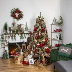Northlight 6' x 3" Christmas Trees and Beads Wooden Garland -Northlight Christmas Store GUEST 5d455218 fc3e 4ab9 b06e 200717b67b0a 1