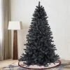 National Tree Company 7 Foot Full Bodied Flocked Unlit Sleek Halloween Event Artificial Christmas Tree with 1,133 Branch Tips, & Metal Stand, Black -Northlight Christmas Store GUEST 5d6af587 eb63 4ca5 b6d2 e0f6c6bfa7d3
