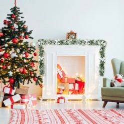 Costway Snow Flocked Christmas Cypress Garland Wedding Party Decor w/280 PE Tips -Northlight Christmas Store GUEST 5dd2e57c c3f4 42c3 980d a37095ae1a5b