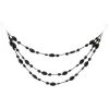 Melrose 18" x 7" Shiny Black Beaded Jewel Three Tier Drape Christmas Garland 2 Melrose 18" x 7" Shiny Black Beaded Jewel Three Tier Drape Christmas Garland -Northlight Christmas Store GUEST 5e79b36d 2fb3 4394 85db dae037494594