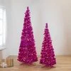 Northlight 6' Pre-Lit Pink Tinsel Pop-Up Artificial Christmas Tree, Clear Lights -Northlight Christmas Store GUEST 5f2e06ae c30e 482a 87c3 90b559747226