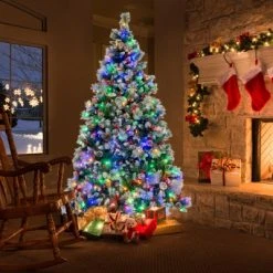 Costway 7 FT Pre-Lit Artificial Christmas Tree Hinged with Pine Needles 400 LED Lights -Northlight Christmas Store GUEST 5f7fde78 1c40 41be 8372 a413638029a2
