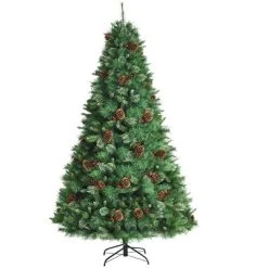 Costway 6ft 7ft8ft Unlit Hinged PVC Artificial Christmas Pine Tree with Red Berries 25 Costway 6ft 7ft8ft Unlit Hinged PVC Artificial Christmas Pine Tree with Red Berries -Northlight Christmas Store GUEST 6087bd74 197a 4002 846f dae0a6615bb1