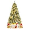 Tangkula 6FT Snow Flocked Artificial Christmas Hinged Tree Pre-lit Artificial Xmas Full Tree with 928 Branch Tips -Northlight Christmas Store GUEST 60e036f7 dd07 4f9b 964a 4244c00e856a