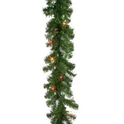National Tree Company Pre-Lit Artificial Christmas Garland, Green, Kincaid Spruce, Multicolor Lights, Plug In, Christmas Collection, 9 Feet -Northlight Christmas Store GUEST 62312fa0 2adb 4749 98d8 35730a81347c