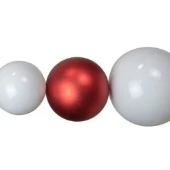 Northlight 6' Red and White Shiny and Matte Shatterproof Ball Christmas Swag -Northlight Christmas Store GUEST 6274eaac f31f 4e3b af79 100e139721cf
