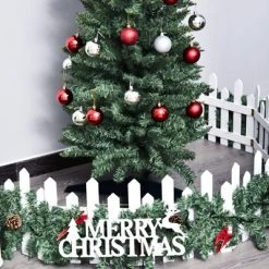 HOMCOM 82.75" Slim Noble Fir Unlit Artificial Christmas Tree with Realistic Branches and 499 Tips -Northlight Christmas Store GUEST 628ee3e5 7bc0 41fc 8760 13239b0fa319