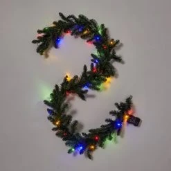 9' Battery Operated Pre-Lit Artificial Pine Christmas Garland Green with Dual Color LED Lights - Wondershop™ -Northlight Christmas Store GUEST 62defcd7 8eec 424f 9afc d8cb4dcfcda9