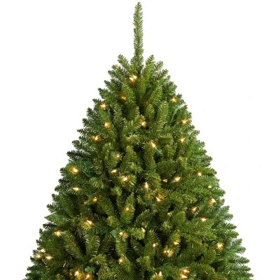 Yaheetech Pre-lit Ultra-Thick Artificial Christmas Tree Hinged Spruce Holiday Decoration, Green 10 Yaheetech Pre-lit Ultra-Thick Artificial Christmas Tree Hinged Spruce Holiday Decoration, Green - Image 8